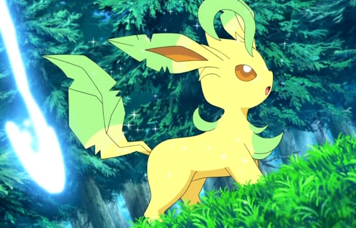 Leafeon walking